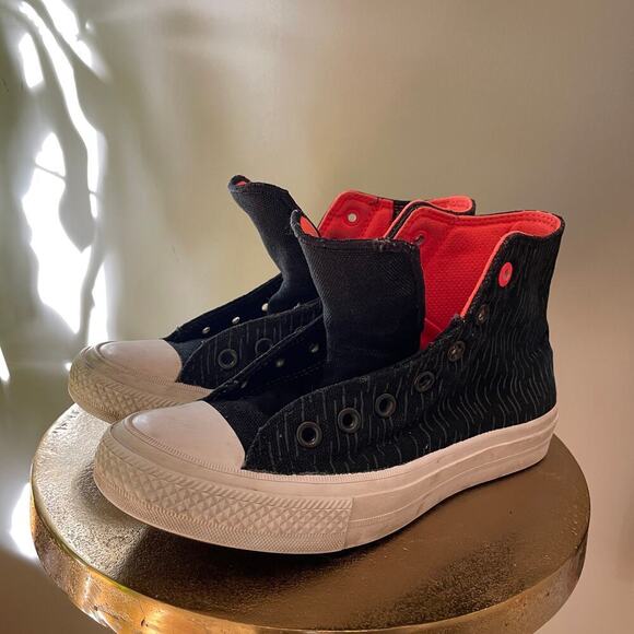 Converse Chuck Taylor All Star II Hi Shield | Reflective Black Lava, Size 5M/7W - Picture 5 of 9